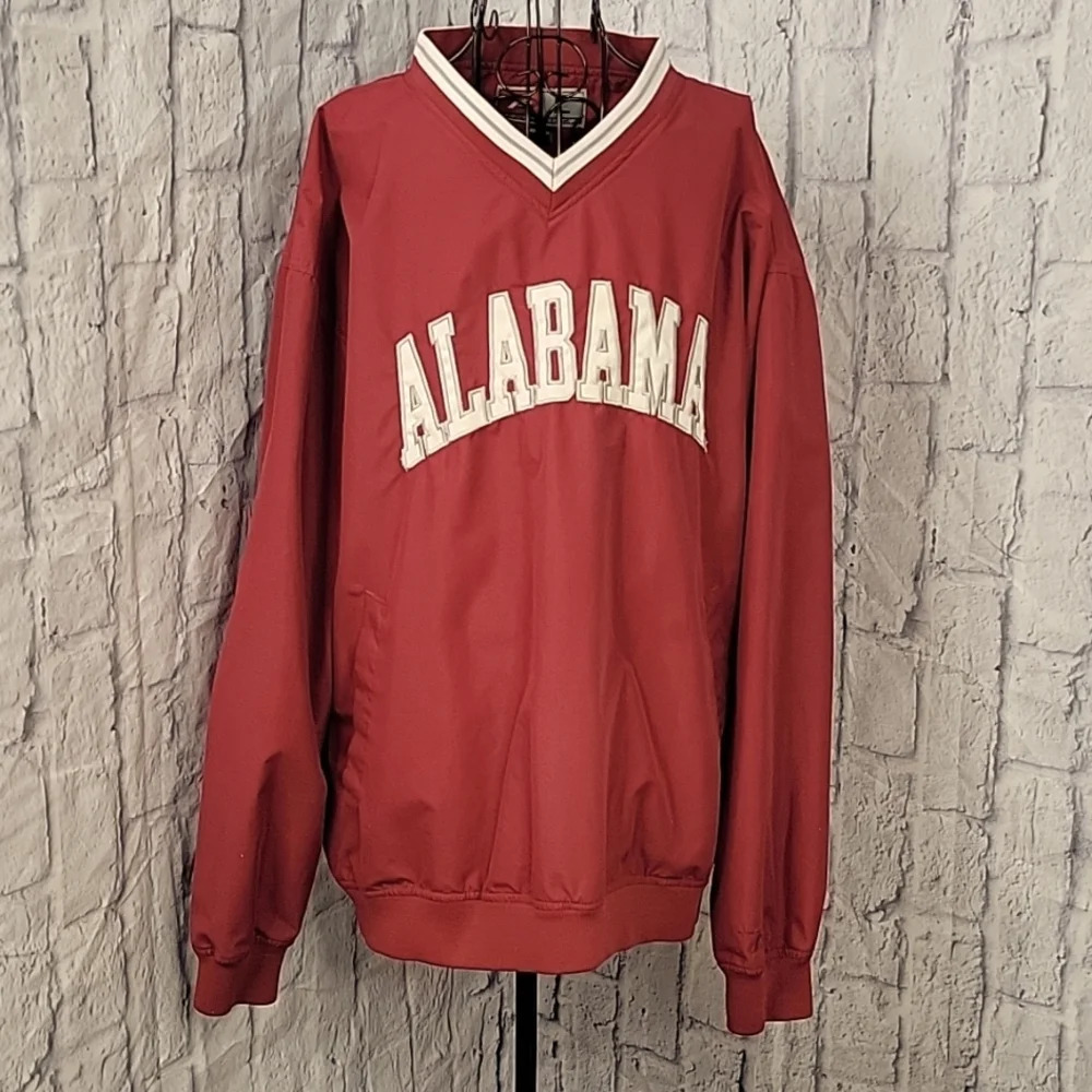 PRO PLAYER Alabama Red,‎ Gray, and White Pullover Men's Jacket Large